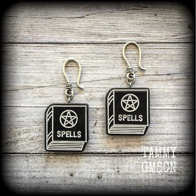 Book of shadows-Spell book earrings