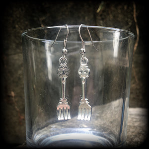 Fork earrings-Cutlery jewlery