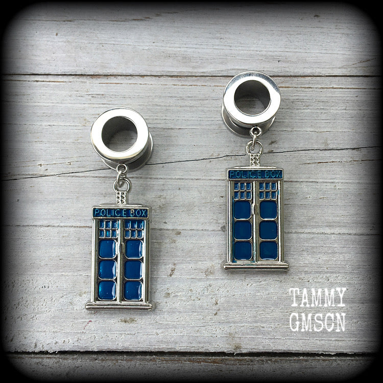 Tardis tunnel earrings