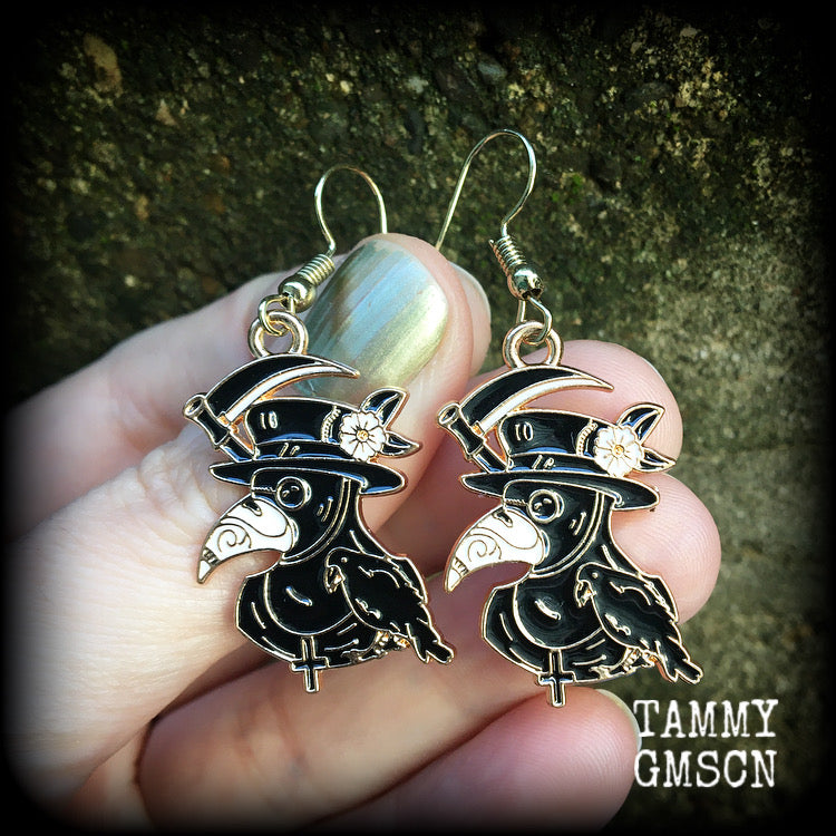 Plague Doctor earrings