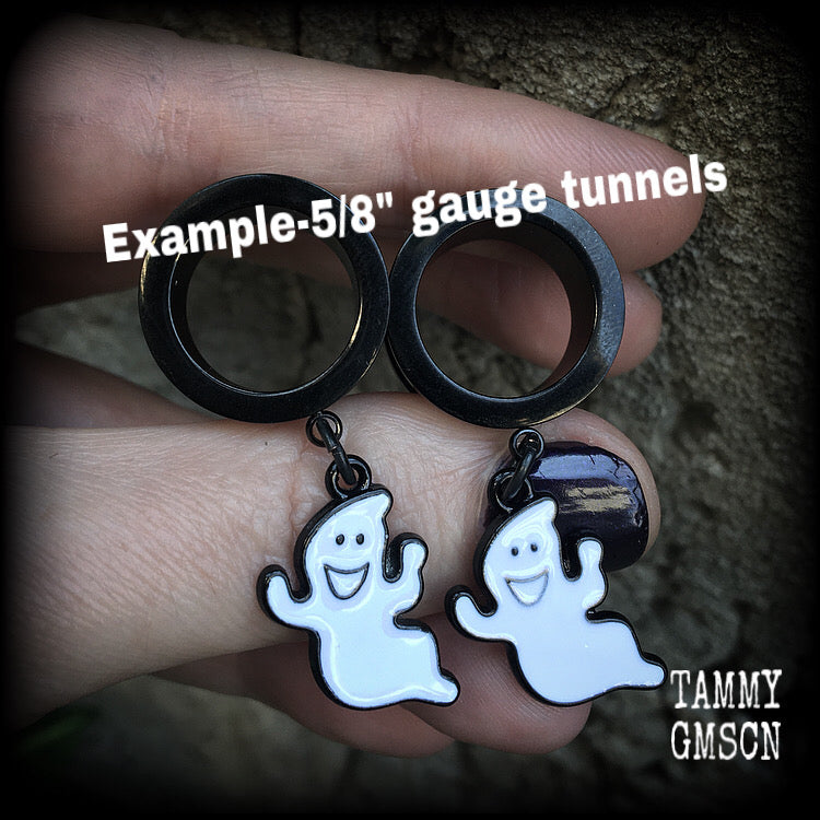 Ghost tunnel earrings