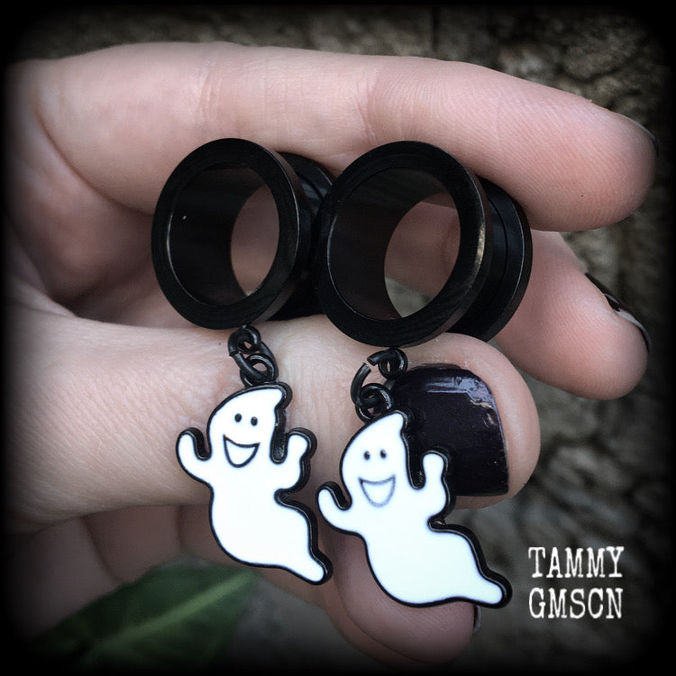 Ghost tunnel earrings