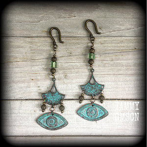 All seeing eye earrings-Sea hag earrings