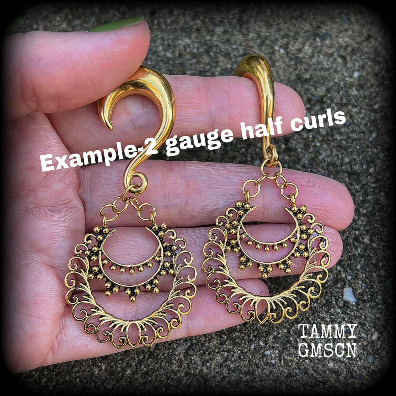 2 gauge ear weights