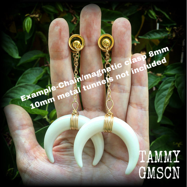 Artemis earrings-Double Horn earrings