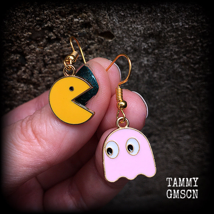 Pacman earrings 