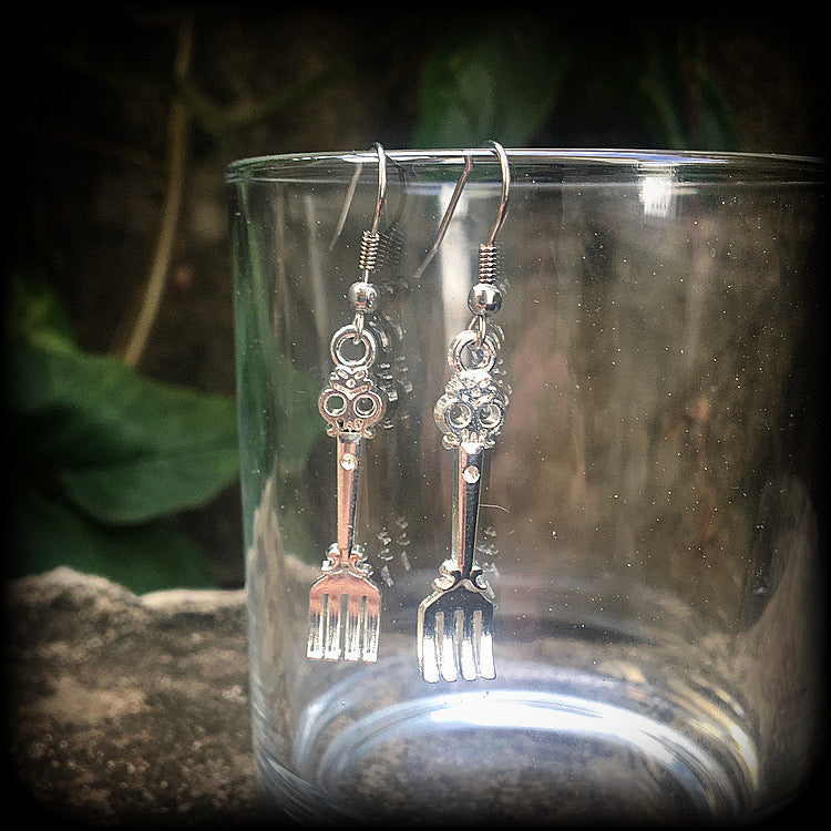 Fork earrings-Cutlery jewlery