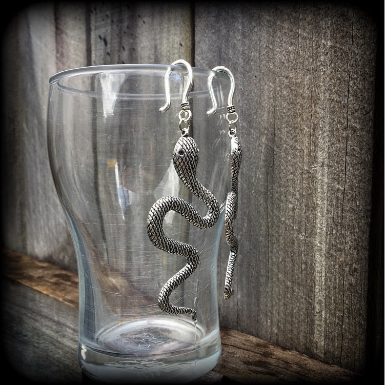 Snake earrings-Serpent earrings