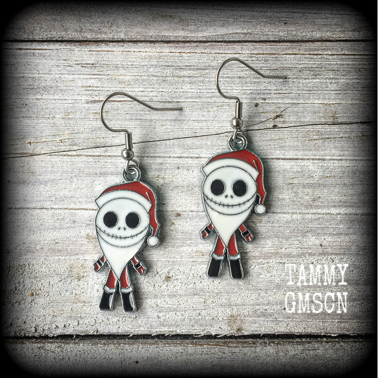 Jack Skellington earrings-Halloween earrings