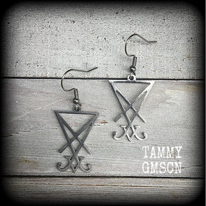 Sigil of Lucifer earrings