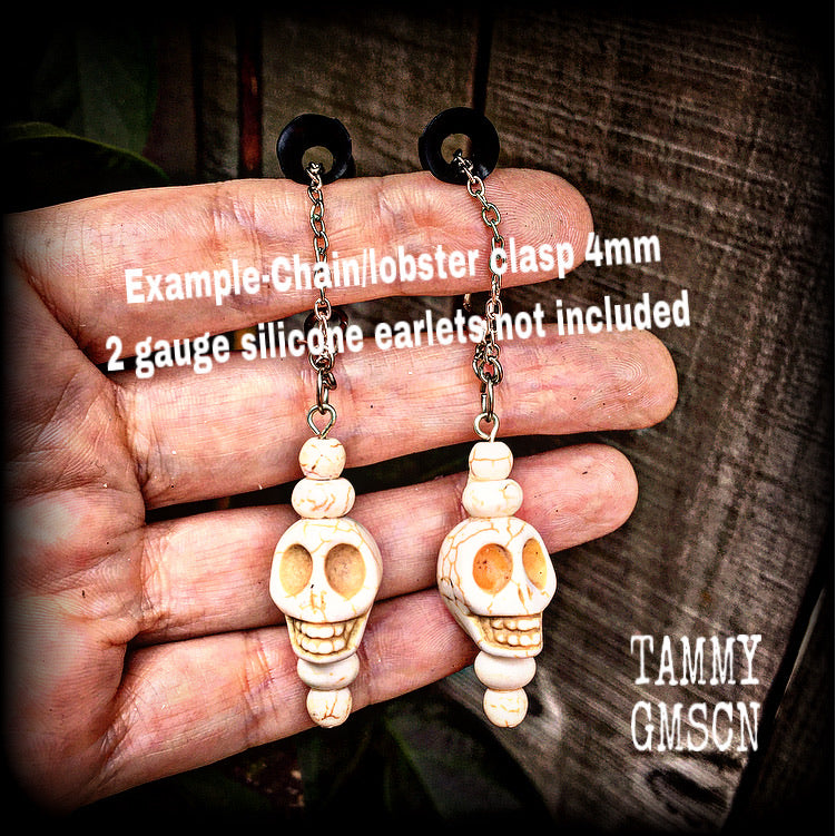 Skull earrings-Day of the Dead earrings