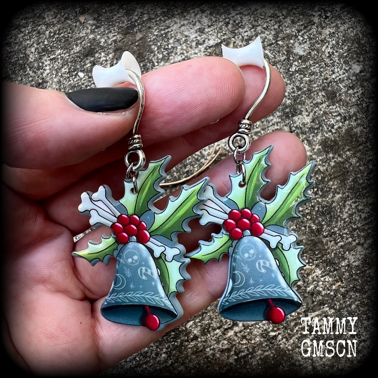 Christmas earrings-Jingle bells earrings