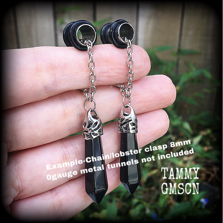 Gemstone ear hangers