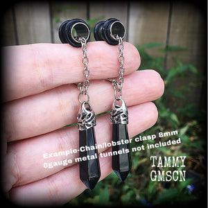 Gemstone ear hangers