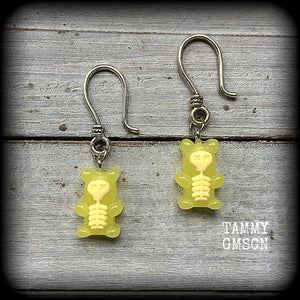 Gummy bear earrings 