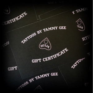 $50 Tattoo gift voucher