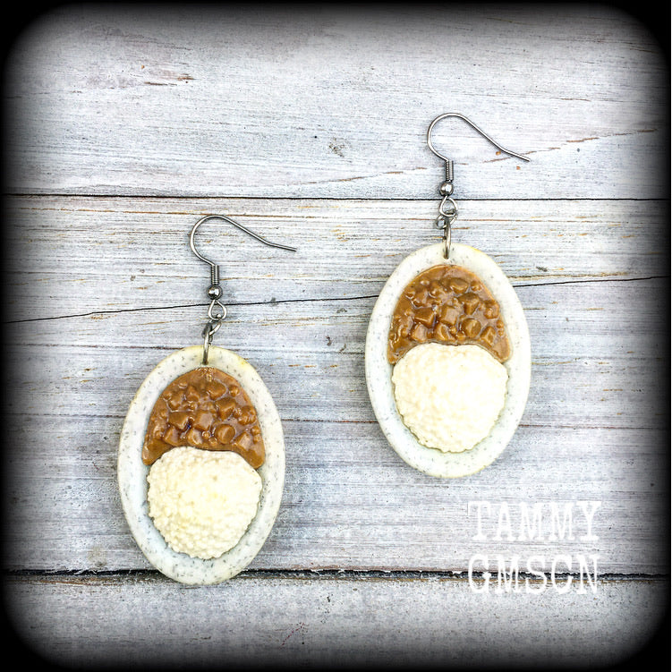 Japanese curry earrings-Katsu earrings