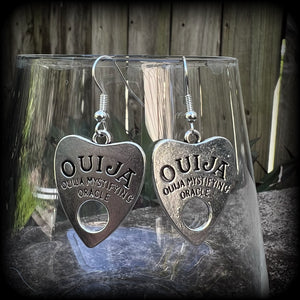 Ouija planchette earrings-Occult earrings