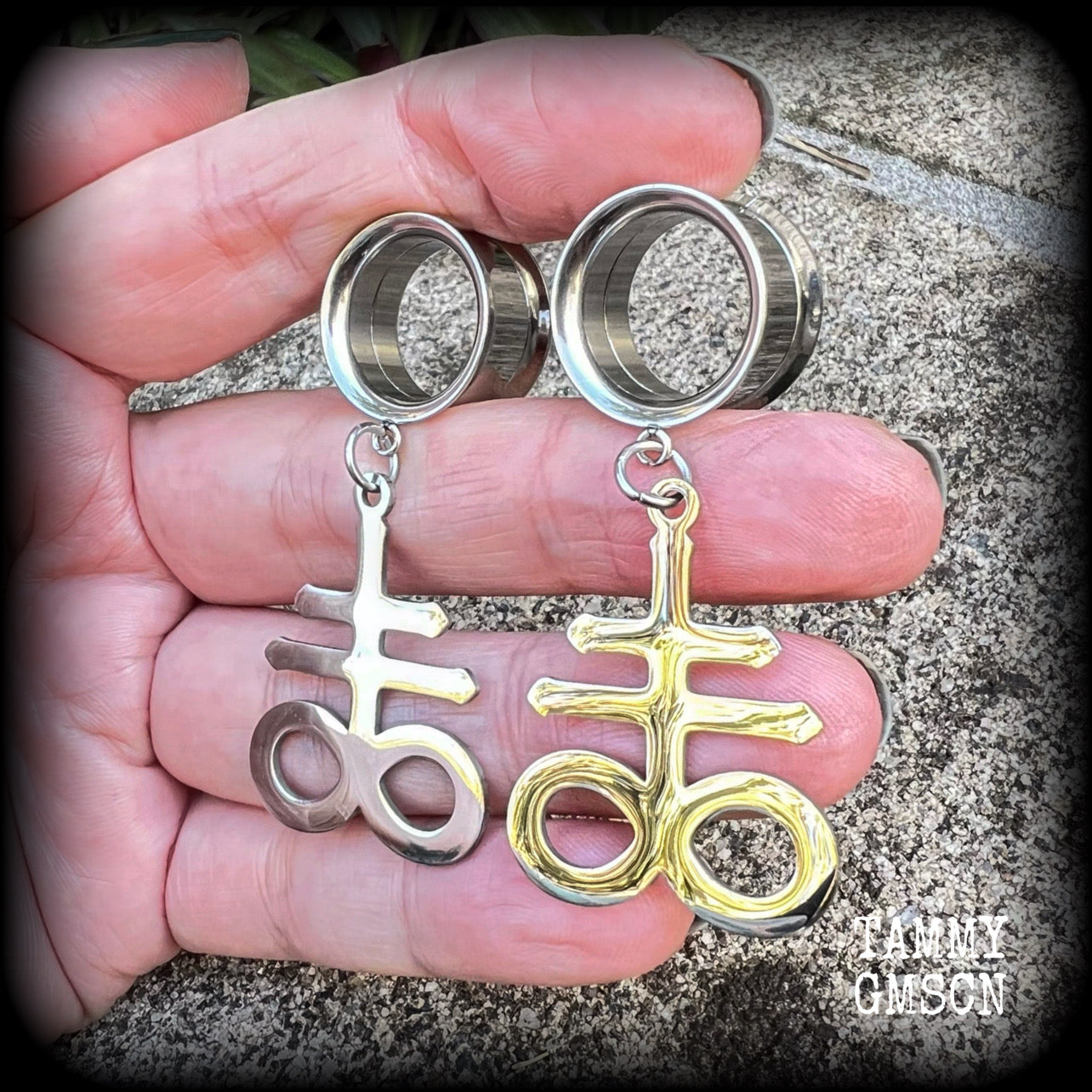 Sigil of Sulphur tunnels-Brimstone earrings
