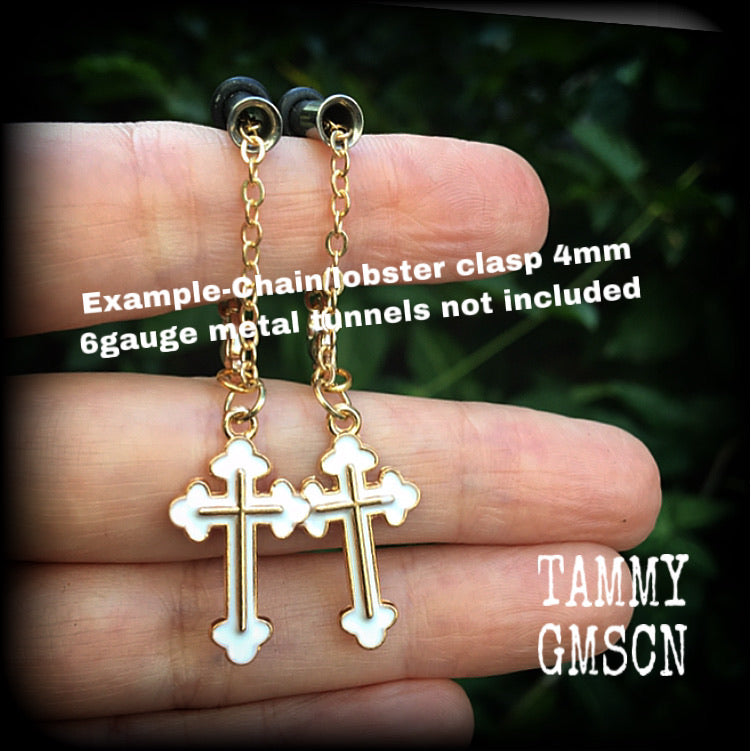 Cross earrings-Christian cross earrings