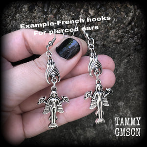 Lilith earrings-Bat earrings