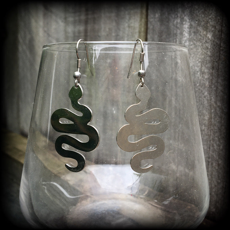 Snake earrings-Serpent earrings