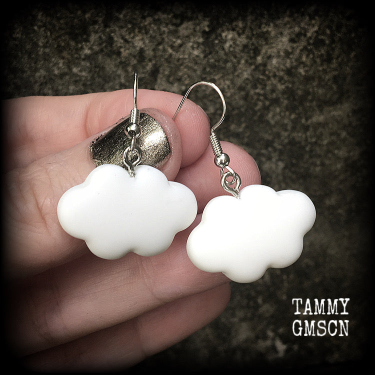 Rain cloud earrings