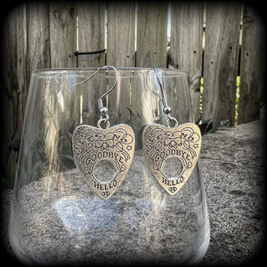 Ouija earrings-Planchette earrings