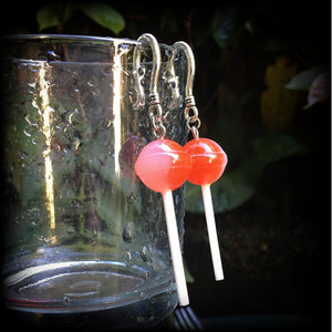 Chupa Chup earrings-Lollipop ear hangers