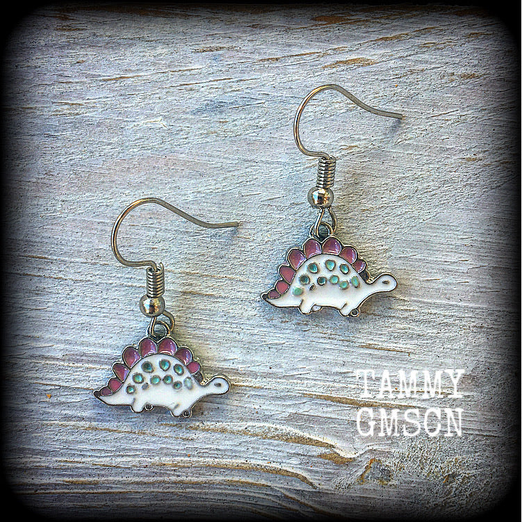 Dinosaur earrings