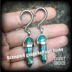 6 gauge Ocean jasper earrings Ocean jasper earrings Ear hangers 6 gauge ear weights Sea jasper earrings Stretched lobes Stretched ears Gauged ears Gauged earrings Body Ear gauges Sea sediment jasper Gemstone ear weights 4mm 6mm 8mm 10mm 12mm 14mm 16mm 19mm 22mm 25mm 28mm 30mm