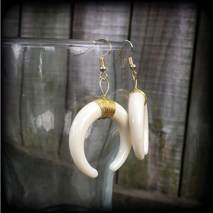 Artemis earrings-Double Horn earrings