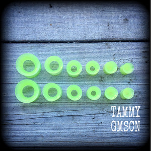 Green silicone earlets-Easy fit earlets