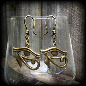 Eye of Horus earrings-Ear hangers