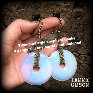 Opalite ear weights