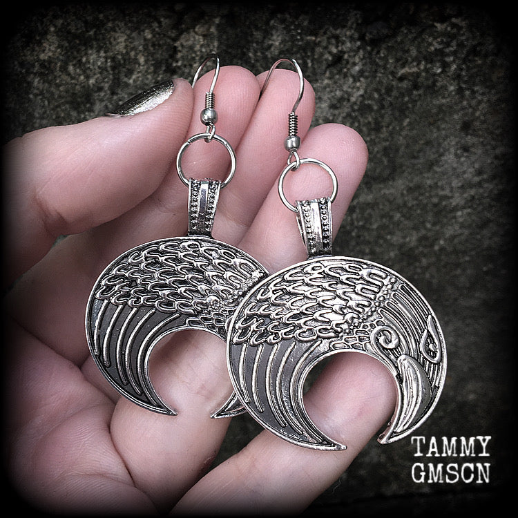 Odins raven earrings-Viking earrings