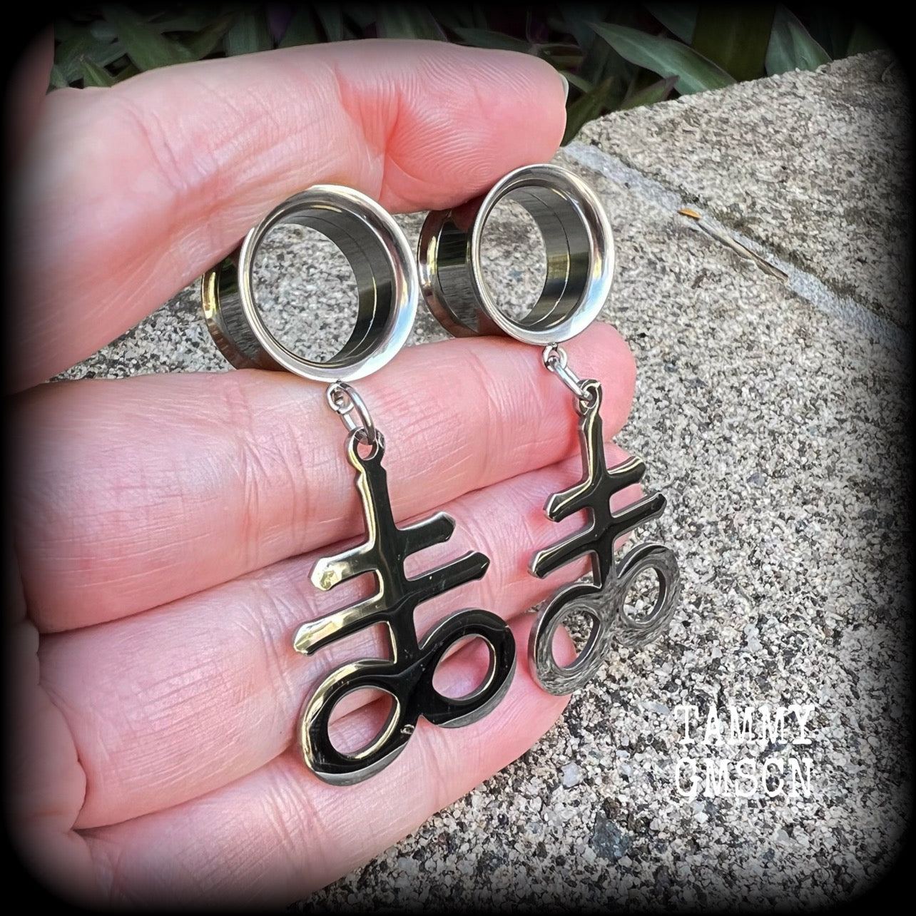 Sigil of Sulphur tunnels-Brimstone earrings