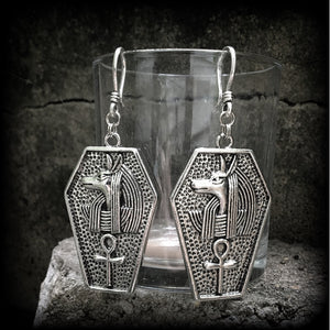 Anubis earrings-Coffin earrings