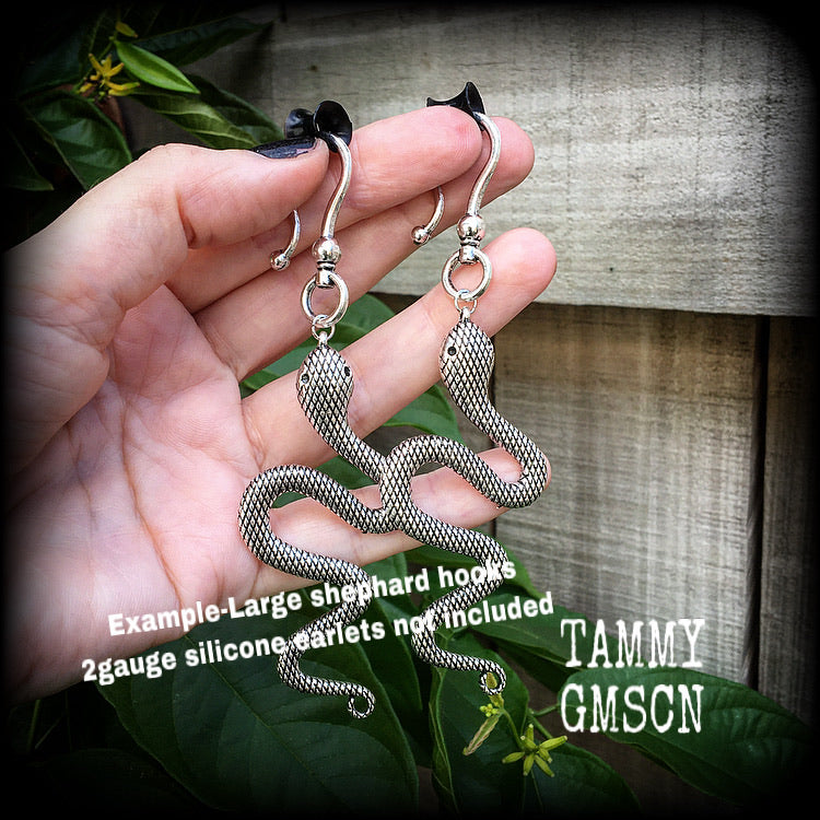 Snake earrings-Serpent earrings