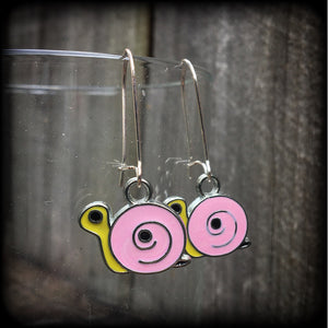 Snail earrings-Mollusk earrings