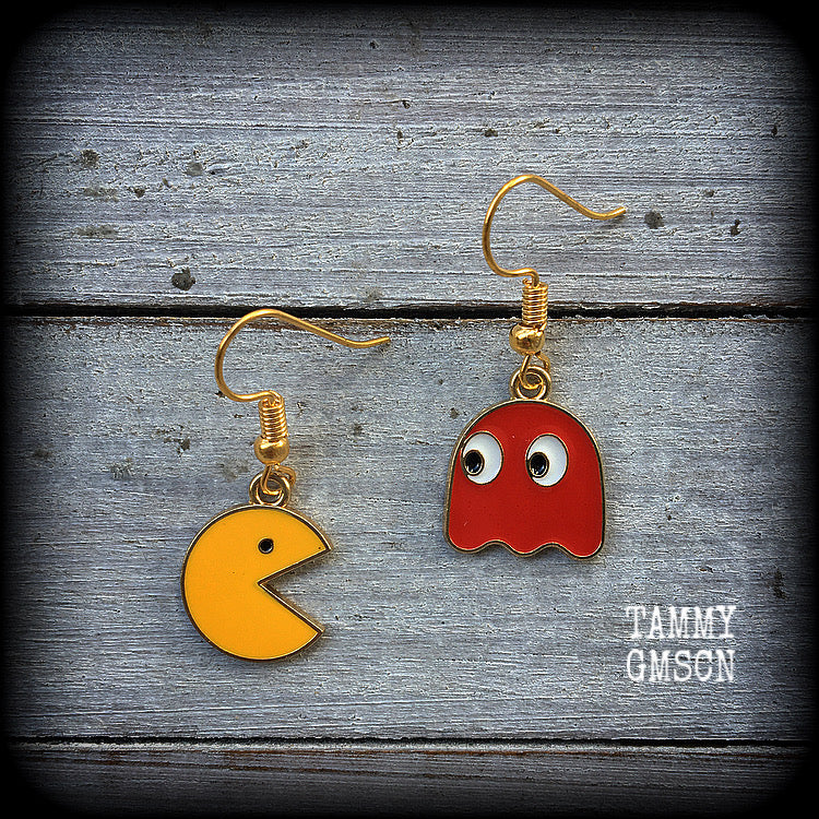 Pacman earrings 