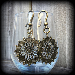 Mandala ear hangers 