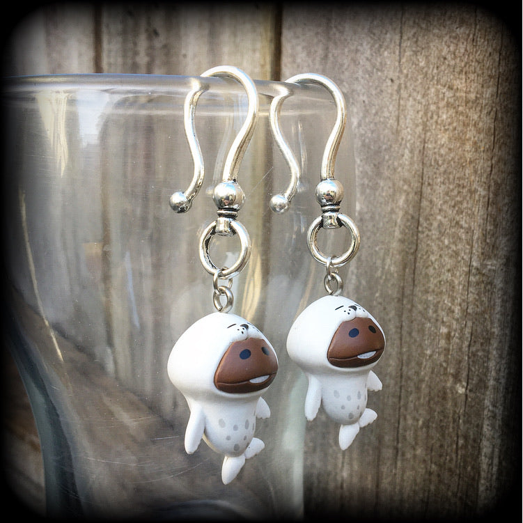 Nameko earrings-Mushroom earrings