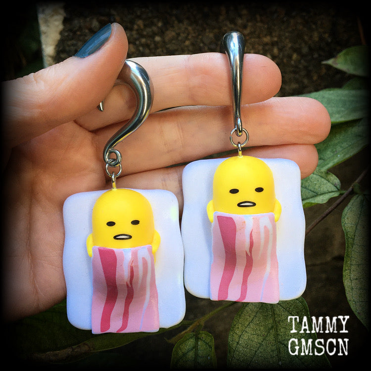 Gudetama earrings