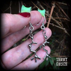 Dream molecule earrings-Acetylcholine earrings