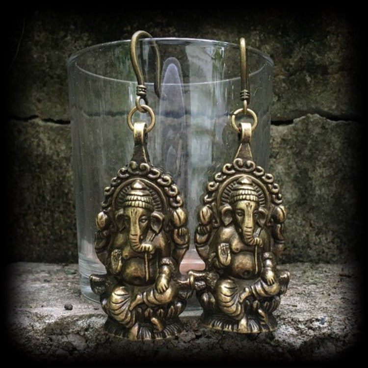 Elephant earrings-Ganesha earrings