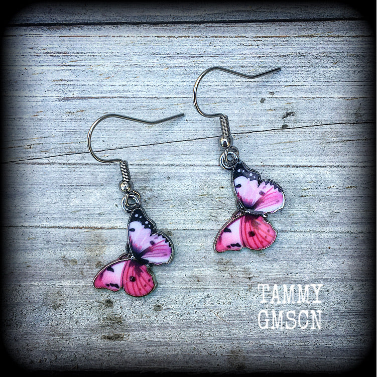 Butterfly earrings-Butterfly jewelry