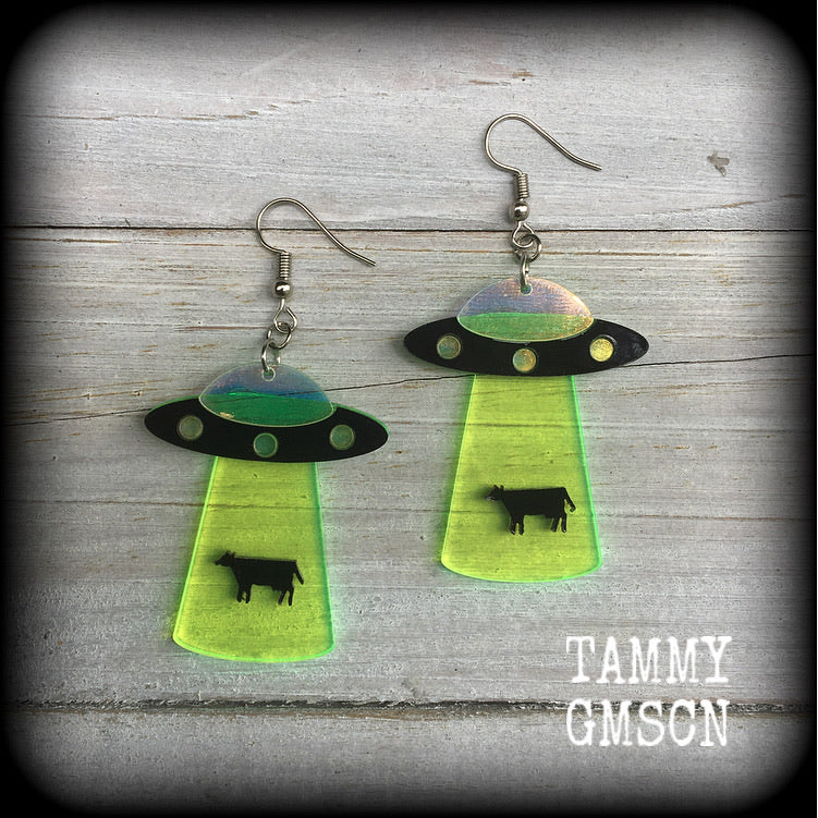 UFO earrings-Alien earrings