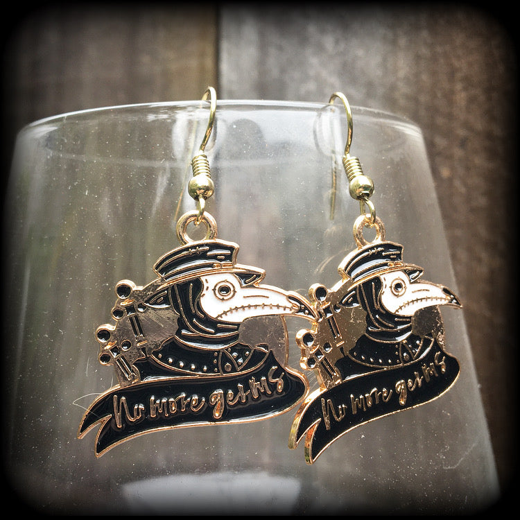 Plague Doctor earrings-Halloween earrings