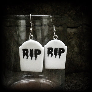 Tombstone earrings-Halloween earrings